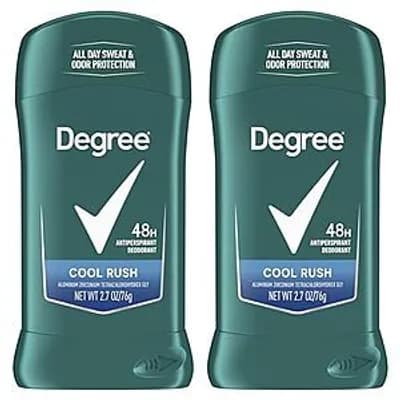 Select Accounts: 2-Pk 2.7-Oz Degree Men Original Antiperspirant Deodorants (Cool Rush) $3 w/ S&S