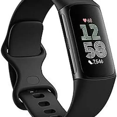 Fitbit Charge 6 Fitness Tracker (Black Case w/ Black Band) $85.45 + Free S&H