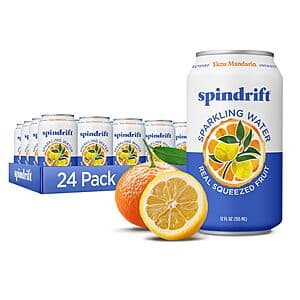 Select Accounts: 24-Pk 12-Oz Spindrift Sparkling Water (Yuzu Mandarin) $11.70 w/ S&S