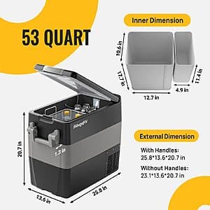 BougeRV 53Qt 차량용 냉장고