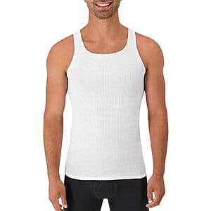 Hanes 립드 탱크 언더셔츠 6-Pack