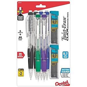 Pentel Twist-Erase Click 6P