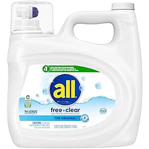 All Free Clear 세탁세제 118oz