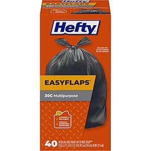 Hefty EasyFlaps 쓰레기봉투 40개