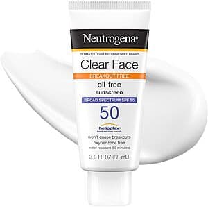 Neutrogena Clear Face SPF50