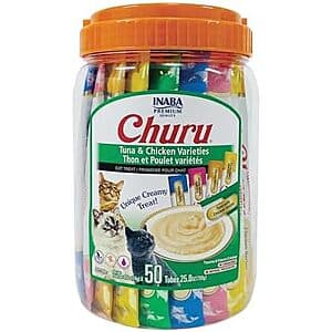 INABA Churu 고양이 트릿 50개