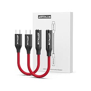 ANYPLUS USB-C 오디오 어댑터 2pk