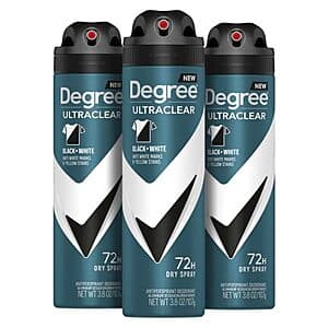 Degree 데오드란트 드라이스프레이 3팩