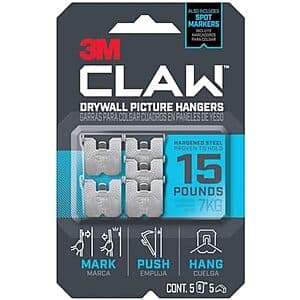 3M Claw Drywall Hanger 5pk