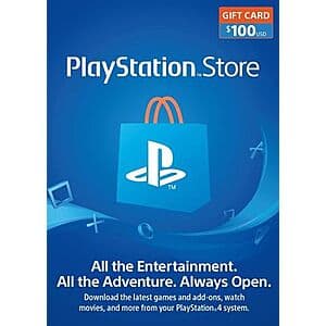 PlayStation Store $100 기프트카드