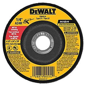 DeWALT 그라인딩 휠 4.5"