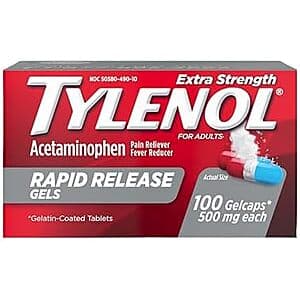 Tylenol Rapid Release 100정