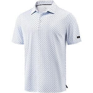 Obla Men's Dry Fit Moisture Wicking Golf Shirt (various) $14