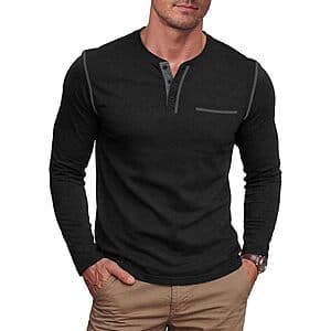 NITAGUT Henley Shirts