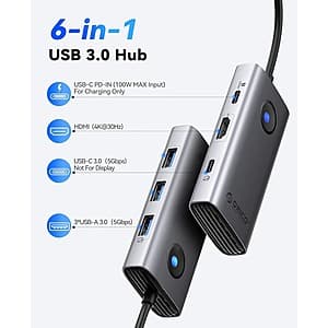 ORICO USB C 독 6-in-1