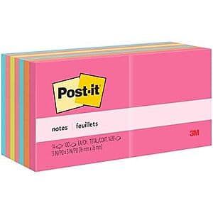 14-Pk 3x3" Poptimistic 컬렉션 포스트잇 노트 $4.90
