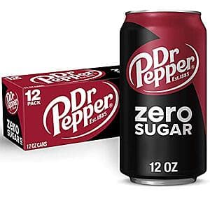 Dr Pepper Zero Sugar 12-Pack