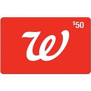 Walgreens $50 eGift Card