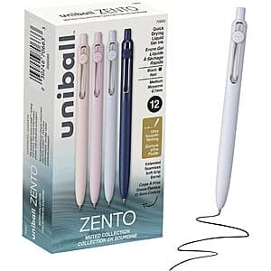 uni-ball Zento 젤펜 12자루