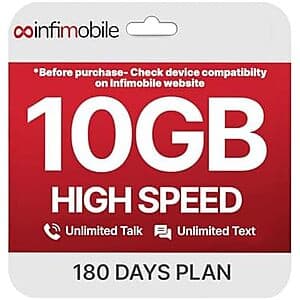 Infimobile 6개월 선불 플랜