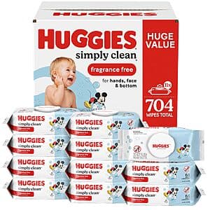 Huggies Simply Clean 64매 11팩