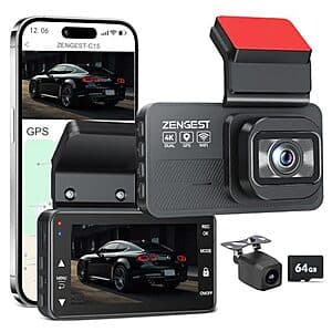 Zengest 4K Dual Dash Cam