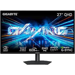 GIGABYTE 27" QHD OLED 240Hz