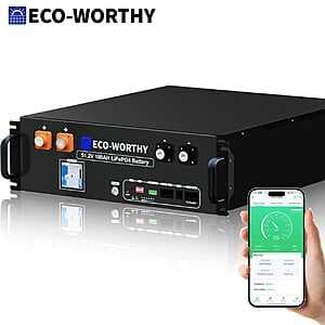 ECO-WORTHY 48V 100Ah LiFePO4