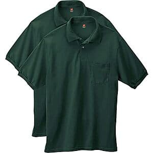 Hanes Pocket Polo Shirt 2pk