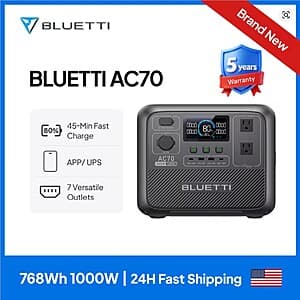BLUETTI AC70 768Wh