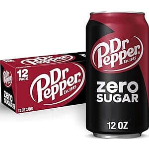 Dr Pepper Zero Sugar 12-Pack