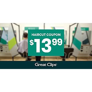 Great Clips 컷트 쿠폰 $14