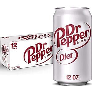 Diet Dr Pepper 12oz 24-can