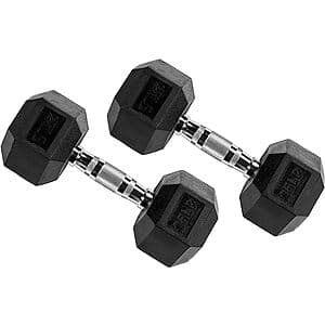 Fitvids 25-lb 헥스 덤벨 페어