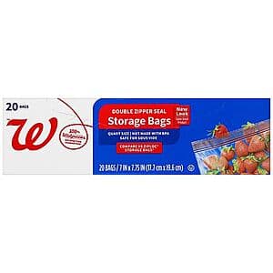 Walgreens Storage Bags