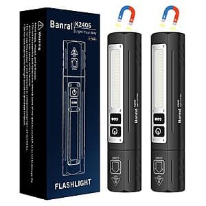 Banral 1000LM LED 플래시라이트 2pk