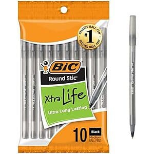 BIC Round Stic 볼펜 10개