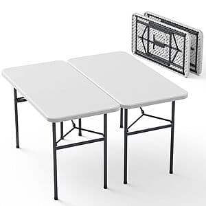4ft Folding Table 2-Pack