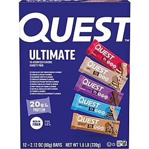 Quest 단백질바 바라이어티 12개