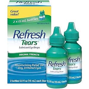 Refresh Tears Lubricant Eye Drops 2-pack