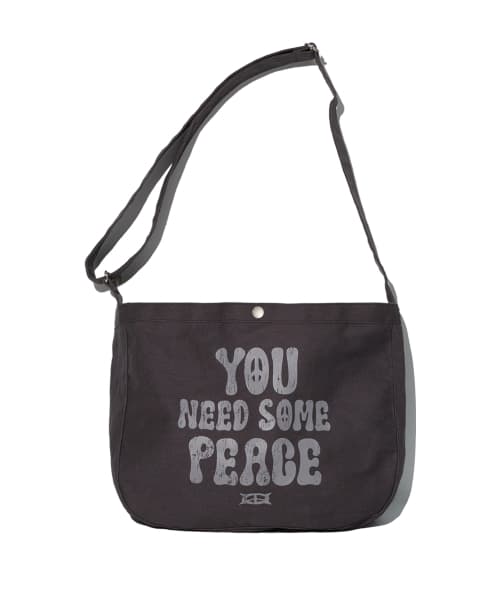 PEACE 메일 백 CHARCOAL