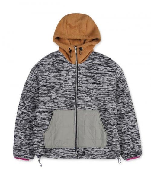 Knit Color Scheme Hood Zip