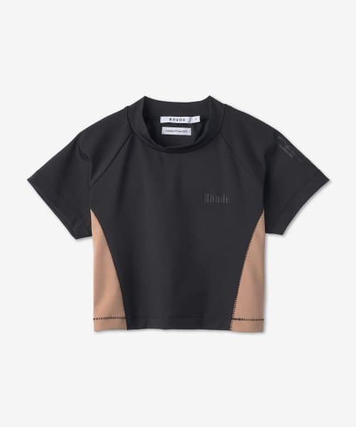 Mock Neck Sports Short-Sleeve T-Shirt