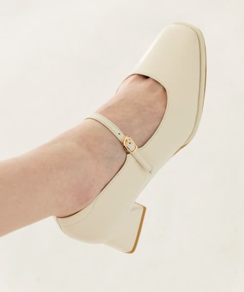 Sheep Leather Classic Mary Jane Pumps 58108