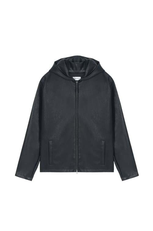 후드 집업 블랙