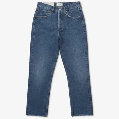 Riley Cropped Straight Denim Pants - Indigo