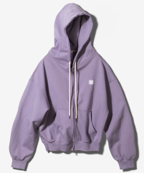 Symbol 플리스 후디드 지퍼업